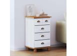 Stabli MöBel Vetrina Cassettiera Con Cassetti Askim Bianco 45,8 X 40 X 79 Cm - Cassettiere CC4809565 1Pacco