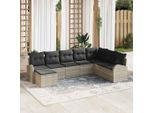 Set Di Mobili Da Giardino Di Design Set Di Mobili Da Balcone Set Di Divani Da Giardino Con Cuscini 8 Pezzi Grigio Chiaro Poly Rattan - Set Di Mobili Da Giardino 2025 New8346733 4Parcel