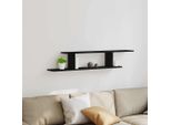 Best MöBel Scaffale Tv A Parete In Rovere Nero 125 X 18 X 23 Cm - Scaffali A Parete Cloris New4697959 1Pacco