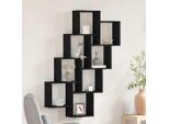 Maison Exclusive - Mensola Da Parete Effetto Rovere Nero 90 X 15 X 119,5 Cm Materiale Ligneo