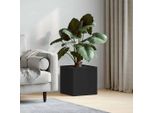 Best MöBel Vaso Da Fiori In Rovere Nero 40 X 40 X 40 Cm - Beete Cloris New9487002 1Pacco