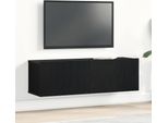 Maison Exclusive - Mobile Tv Effetto Rovere Nero 100 X 30 X 30 Cm Materiale Ligneo