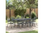 Set Di Mobili Da Giardino Durevoli Set Di Mobili Da Balcone Set Da Pranzo Da Giardino Regolabile 9 Pezzi In Acciaio - Set Di Mobili Da Giardino Octo4929323 4Parcel
