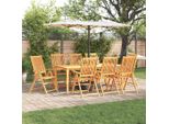 2025 Set Di Mobili Da Giardino Moderni Set Di Mobili Da Balcone Set Da Pranzo Da Giardino 9 Pezzi Marrone Acacia Legno Massiccio - Set Di Mobili Da Giardino,Design 3738610 4Parcel