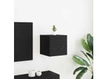 Maison Exclusive - Mobile Tv Effetto Rovere Nero 30,5 X 30 X 30 Cm Materiale Ligneo
