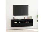 Best MöBel Scaffale Tv A Parete In Rovere Nero 60 X 30 X 40 Cm Materiale A Base Di Legno - Mobili Tv Cloris New8527675 1Pacco