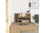 Maison Exclusive - Organizer Da Scrivania Effetto Rovere Nero 44,5 X 24 X 25 Cm
