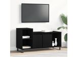 Maison Exclusive - Mobile Tv Nero Effetto Rovere 100 X 35 X 55 Cm