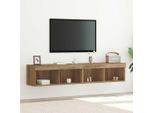 Maison Exclusive - Set Mobile Tv 2 Pezzi Rovere Artisan 80 X 30 X 30 Cm Materiale Ligneo