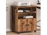 Stabli Möbel Druckerständer Altholz 60 x 48 x 74 cm Holzwerkstoff - Sonstiges Druckerzubehör CC9812742 1parcel