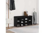 Panca Per Scarpe Semplice Con Contenitore Nero 100 X 30 X 48 Cm Materiale A Base Di Legno - Panche DE6284486 1Pacco