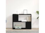 Maison Exclusive - Mobile Tv Da Parete Effetto Rovere Nero 80 X 24 X 63 Cm