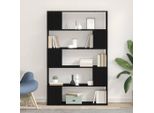 Maison Exclusive - Mobile Tv Nero Effetto Rovere 100 X 24 X 155 Cm