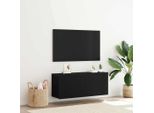 Mobile Tv Stabli MöBel Rovere Nero 100 X 30 X 41 Cm Materiale In Legno - Mobili Tv CC3046697 1Pacco