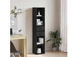 Maison Exclusive - Libreria Effetto Rovere Nero 36 X 30 X 171 Cm Materiale Ligneo