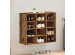 Best MöBel Scarpiera Con Ripiano Legno Di Recupero 77,5 X 30 X 67 Cm Materiale A Base Di Legno - Scaffali Per Scarpe Cloris New3241354 1Pacco