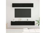 Best MöBel Set Di Mobili Tv 5 Pezzi In Legno Massiccio Effetto Rovere Nero - Mobili Tv CL6523226 2Parti