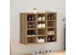 Bei Cloris Scarpiera Artigianale In Rovere 77,5 X 30 X 67 Cm Materiale A Base Di Legno - Portascarpe Nuovo1173969 1Pacco