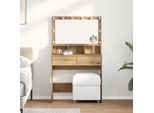 Comodino Durevole Con Ripiano In Rovere Lavorato A Mano 80 X 41 X 134,5 Cm - Tavoli Da Toilette Octo1157437 1Pacco