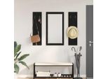 Maison Exclusive - Comodino Da Parete Effetto Rovere Nero 96 X 1,5 X 90 Cm