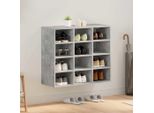 Best MöBel Scarpiera Cemento Grigio 77,5 X 30 X 67 Cm Materiale Legno - Scarpiere Cloris New9180556 1Pacco