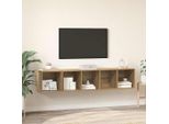 Bei Cloris Set Di Mobili Tv 2 Pezzi Rovere Artigianale 37 X 37 X 142,5 Cm - Mobili Tv Nuovo7402036 2Pacchi