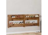 Design Nuova Scarpiera A Muro Con Ripiano A Muro In Legno Di Recupero - Scaffali Per Scarpe Furniture2025 CHY1453716 1Parcel