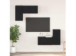 Design New Set Di Mobili Tv 4 Pezzi Look Rovere Nero 60 X 30 X 30 Cm - Mobili Tv MöBel2025 CHY7717125 2Parcel