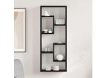 Maison Exclusive - Mensola Da Parete Rovere Nero 36 X 16 X 90 Cm Materiale Ligneo
