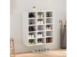 Stabli MöBel Scarpiera Con Ripiano Bianco 77,5 X 30 X 83,5 Cm Materiale A Base Di Legno - Ripiani Per Scarpe CC2113076 1Pacco