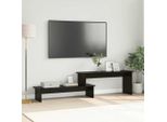 Best MöBel Mobile Tv Look Rovere Nero 180 X 30 X 43 Cm Materiale Legno - Mobili Tv Cloris New8378313 1Pacco