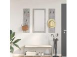 Maison Exclusive - Comodino Da Parete In Cemento Grigio 96 X 1,5 X 90 Cm