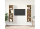 Maison Exclusive - Set Mobile Tv 4 Pezzi Rovere Artisan 37 X 37 X 72 Cm Materiale Ligneo