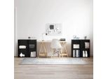 2025 Cloris Mobile Tv 4 Pezzi Aspetto Rovere Nero 37 X 35 X 72 Cm - Mobili Tv Sale4675969 4Parcel
