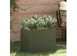 2025 Cloris Vaso Da Giardino Verde Oliva 50 X 32 X 40 Cm Acciaio Laminato A Freddo - Aiuole Vendita3097489 1Pacco