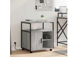 Bei Cloris Vetrinetta Ufficio Con Cassetto Grigio Sonoma 61 X 46 X 67 Cm - Cassettiere Nuovo5672065 1Pacco