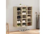 Best MöBel Scarpiera Rovere Sonoma 77,5 X 30 X 83,5 Cm Materiale Legno - Portascarpe Cloris New1301121 1Pacco