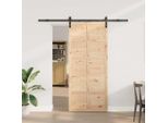 Porta Scorrevole Di Design Marrone 90 X 208 Cm In Pino Massiccio - Porte D'ingresso 2025 Nuovo2309104 2Pacchi