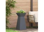 Pratica Fioriera A Colonna 2 Pezzi Antracite 35 X 35 X 73 Cm Acciaio - Aiuole ,Mobili Di Design 1861226 1Pacco