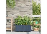 2025 Fioriera Da Giardino Moderna Grigio 80 X 40 X 37,5 Cm In Acciaio - Letti,Design 6580103 1Pacco