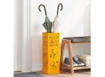 Bei Cloris Porta Ombrellone Senape 15,5 X 15,5 X 49 Cm Metallo - Portaombrelli Nuovo4775504 1Pacco