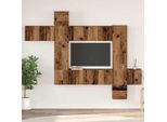 Design Nuovo Set Di Mobili Tv 10 Pezzi Legno Di Recupero 30,5 X 30 X 90 Cm Materiale A Base Di Legno - Mobili Tv Mobili2025 CHY4199309 5Pacchi