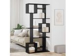 Maison Exclusive - Libreria Effetto Rovere Nero 92 X 29 X 188 Cm Materiale Ligneo