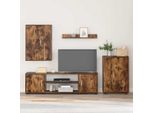 Best MöBel Set Di Mobili Tv 4 Pezzi In Legno Di Quercia Fumé - Mobili Tv CL2220966 2Parcel