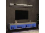 Maison Exclusive - Mobili Tv A Muro Con Led 5Pz Biancin Legno Multistrato