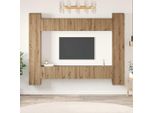 Best MöBel Set Di Mobili Tv 10 Pezzi Rovere Artisan 30,5 X 30 X 90 Cm - Mobili Tv Cloris New3194762 4Parcel