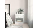 Comodino Durevole Alta White 41X35X41 Cm In Pino Massiccio - Comodini E Armadi Octo3907418 1Pacco