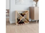 Portabottiglie Durevole 62X25X62 Cm In Legno Di Pino Massiccio - Portabottiglie Octo7215058 1Pacco