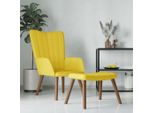 Poltrona Reclinabile In Stile Elegante Con Poggiapiedi In Velluto Giallo Senape - Tv & Poltrona Reclinabile Hommie1328711 1Pacco