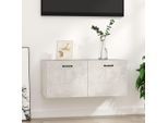 Maison Exclusive - Armadio A Muro Grigio Cemento 80X36,5X35 Cm Materiale Ligneo